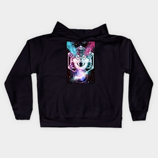 Cosmic wolf Kids Hoodie